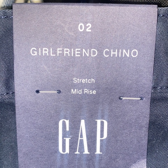 NWT Gap Girlfriend Chino Mid Rise Stretch Pants - Picture 10 of 10
